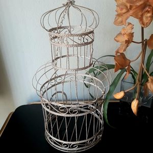 Vintage Hanging Cage Decor